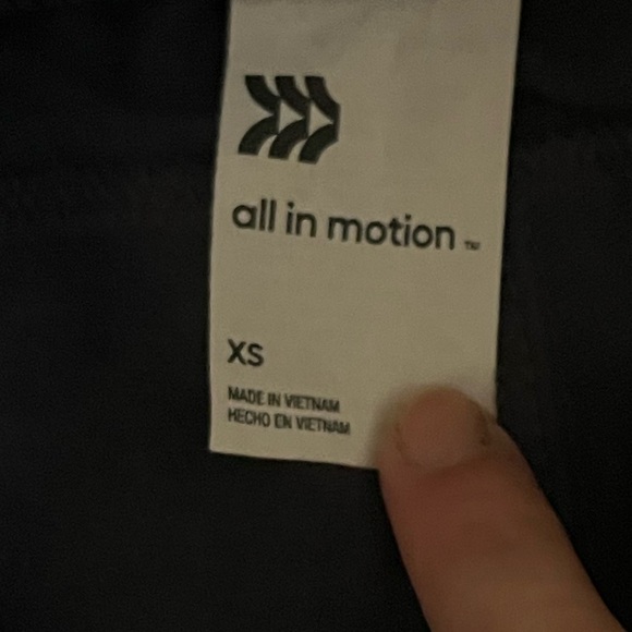 navy blue fabric shorts - Picture 2 of 3